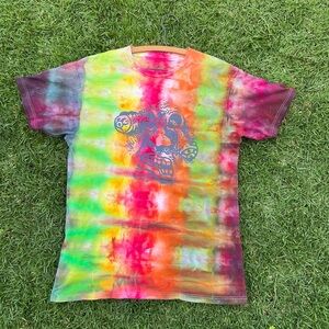 Colorful Tie-Dye T-Shirt with Graphic